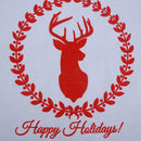 Christmas Red Deer Sack Drawstring Line Bag Large Gift Storage Bag