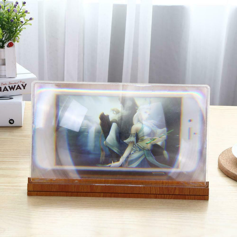12 inch Wood Phone Screen Magnifier Stand Cellphone Display Amplifying Holder