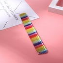 Haircut Comb Heat Resistant Colorful Rainbow Scale Measure Comb (TY-04)