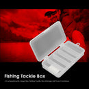 Plastic 5 Compartments Fishing Tackle Box Fish Lure Hook Bait Storage Case