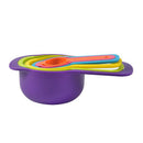 6 Pcs Kitchen Measuring Spoon Rainbow Color Stackable Combination Measuring  Hn