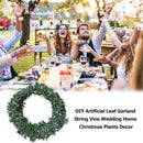 DIY Artificial Leaf Garland String Vine Wedding Home Christmas Plants Decor