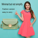 Women Crossbody Bags Leather Fashion Solid Small Shoulder Handbag (Green) A