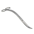 Water purification plant scissors in steel aquarium