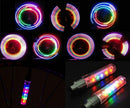 2x 5 LED Flash Light Bicycle Motorcycle Car Bike Tyre Tire Wheel Valve Lamp Top