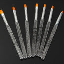 7X 16cm Gel Acrylic Nail Art Design Builder Salon Painting Brush Pen Set Top â„–[