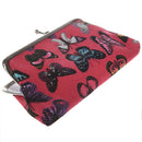 Women's Ladies Butterflies Printed Coin Purse(red)