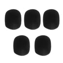 5 Pack Microphone Windscreen Foam Mic Cover for Handheld Stage Mic Black