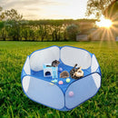 Foldable Pet Fence Game Safe Playpen Animal Cage for Hamster Guinea Pig