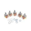 5X Dual Stereo Potentiometer Pot WH148 50K Ohm R Linear Shaft 15mm 6Pin Z JR