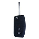 Silicone car key cover remote cover fit for Ford Fiesta 3 Buttons fold key: