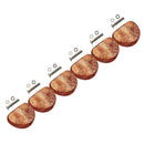 Electric/Acoustic Guitar Plastic Tuner Tuning Pegs Button Coffee 6pcs/Pack