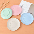 4pcs Camping Plates Wheat Straw Recyclable Healthy Tableware Plate Lunch Dinner