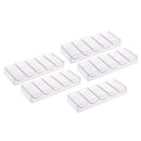 5x Acrylic Poker Chips Tray Storage Case 100 Chip For Party Home Casino Game