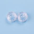 2x contact lens box clear objective travel portable case storage container lj
