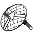 Motorcycle Headlight Lamp Shade Retro Black Shell Round Headlight Grille