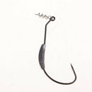 50pcs Weighted Superline Spring Hooks Set Lead Head Jig Fishing Hook for Soft