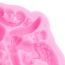 1pc pink Mermaid Silicone mold fondant mold cake decorating tools baking tool SP