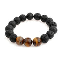 1Pc Essential Oils Diffuser Bead Bracelet Lava Rock Eye For Women Men 3C