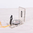 1pc portable fold compass mm inch travel baseplate ruler compass map M&O