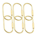 Durable brass screw lock clip key chain ring, simple style car keychain Nice Gif