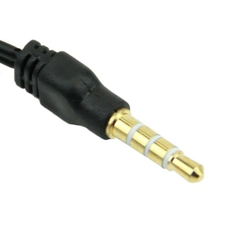 PC Headset To Smartphone Adapter Dual 3.5mm Male to Female Splitter Cable J3Z5