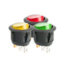4pcs 12V LED Dot Light Car Boat Round Rocker On/Off Toggle  Waterproof,
