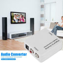 Optical Coaxial Toslink Digital To Analog Audio Converter Adapter RC L/R