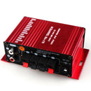MA170 Mini HIFI Stereo Amplifier Booster DC 12V Aluminum with LED Mounting Tabs