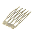 30 Bronze Tone Metal Comb Shape Hair Clips 39x26mm X5K5