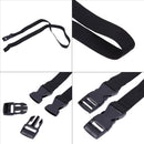 2Pcs Black Adjustable Nylon Travel Camping Luggage Tent Bind Band Strap