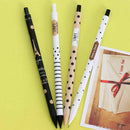 Automatic Pen Cute Black and White Dots Plastic Mechanical Pencil 0.5mm X8F0