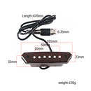 Acoustic Guitar Soundhole Transducer Pickup Preamp with Endpin Plug