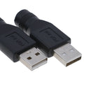 2Pcs USB female to 5.5mm x 2.1mm female DC power converter charger adapter.OZ