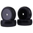 4PCS RC 1:8 Off Road Car Buggy Rubber Tires & Plastic Wheel Rims HUB HEX 17