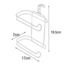 Iron Paper Roll Towel Holder Racks Under Cabinet Door Drawer