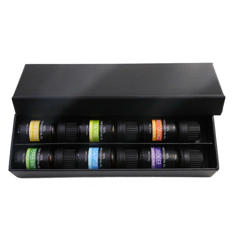 6 Pack Essential Oil Set 100% Pure Natural Aroma Therapeutic Grade Oils Lo NUT