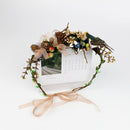 Fashion Pinecone Bird Garland Crown Headband Headdress Summer Boho Hair Band