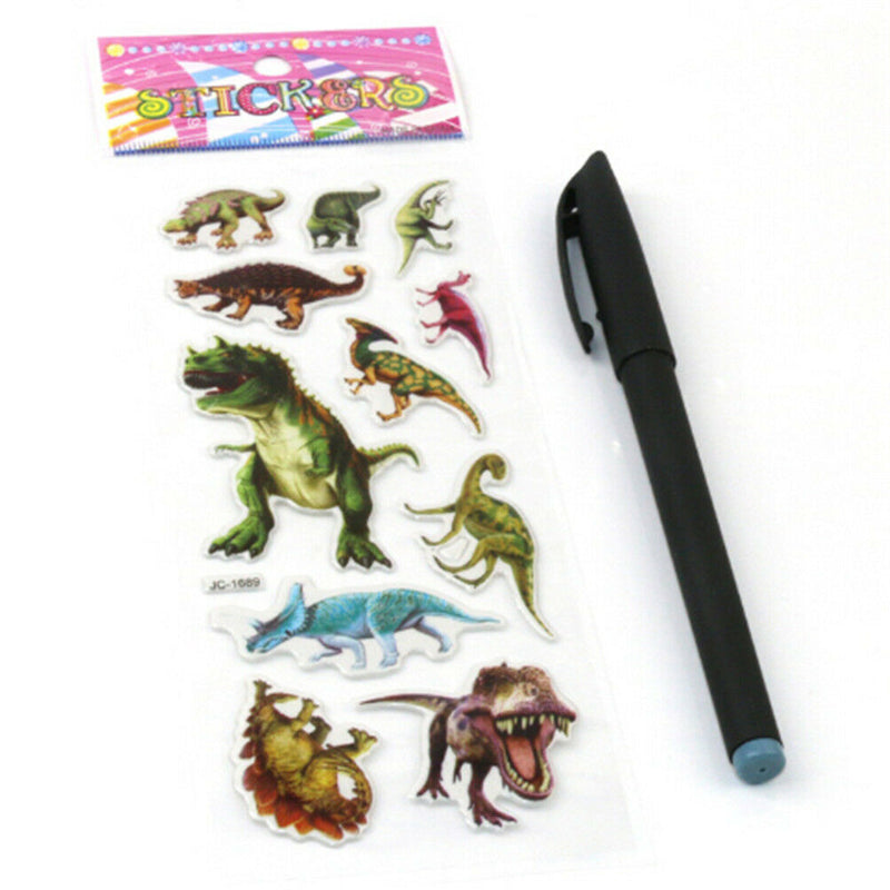 5 Sheets Cute Cartoon Scrapbooking Bubble Puffy Stickers Reward Kids Toys M&O