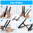 Folding Desktop Holder Adjustable Laptop Stand for Computer Notebook Tablet