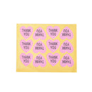 Pink Heart-shaped For Thank You Packaging Sealed Stickers Stickers for WeddingC8