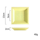 Dessert Tray Dish Serving Plate Saucer Tea Serving Tray Yellow Square(small)