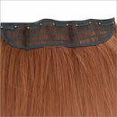 Fashionable 23" Light Brown Straight Full Head Clip In Hair Extensions Perm