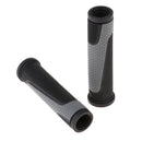 1 Pair Non-Slip Bicycle Handlebar Grips Rubber Handle with Lock Lockable End Cap