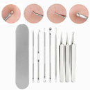 8Pcs Set Blackhead Extractor Tool Remover Pimple Blemish Comedone Kit Acne Clip