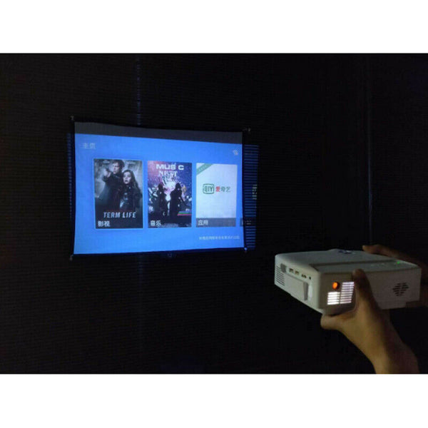 84 Inch 16:9 Behind Back Rear Projection Screen Curtains Film for HD Projectors