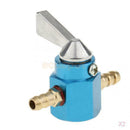 2x 2-Way 1/4'' 6mm Fuel Petrol Tap Valve On Off Switch Flow Control Blue