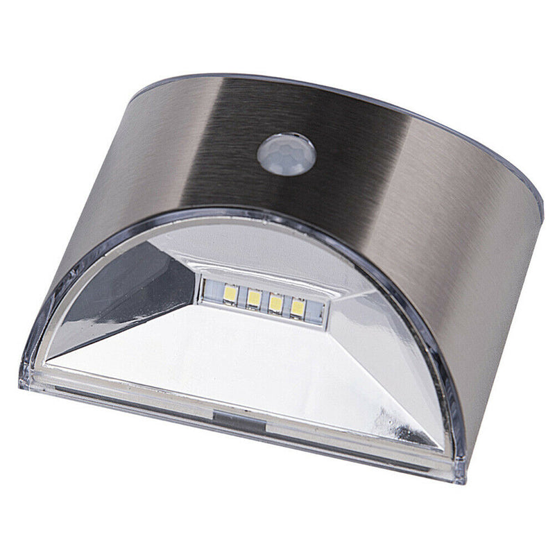 4LED 0.48W Solar Power Light PIR Motion Sensor Security Outdoor Garden Wall Lamp