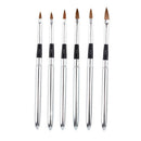 Professional Round Sable Acrylic Nail Art Brush Various Size 2 4 6 8 10 12 HNK
