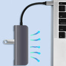 5in1 Type C USB 3.1 to HDMI Type-C 3 USB 3.0 Adapter Hub For Macbook Pro